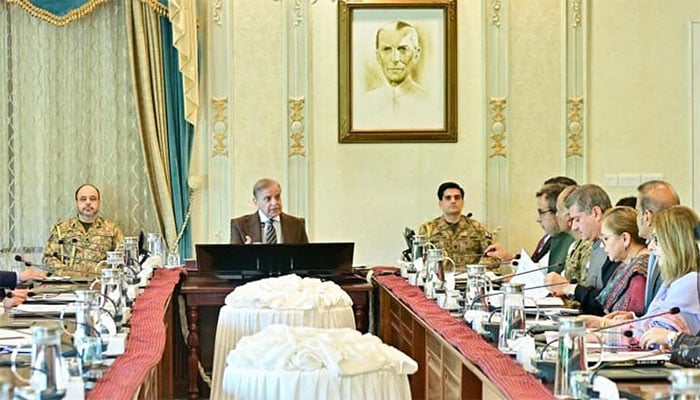 وزیراعظم کا کہنا تھا کہ سیلاب متاثرین کی مکمل بحالی تک صوبائی حکومتوں کے ساتھ مل کر کام جاری رکھیں گے۔فوٹو پی آئی ڈی