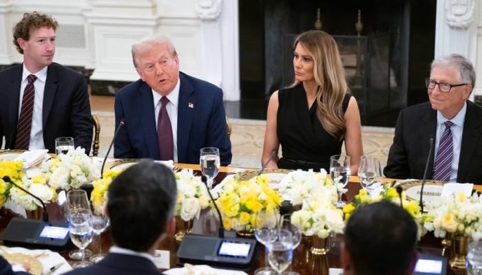 Trump mocks death rumours ahead of dinner with tech titans