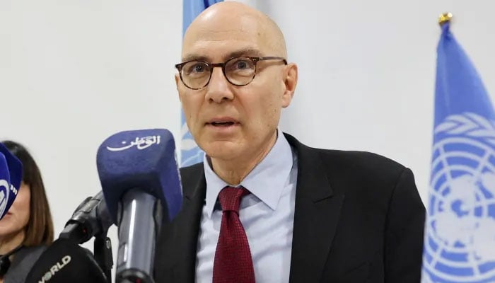 اقوام متحدہ انسانی حقوق ایجنسی کے سربراہ وولکر ترک—تصویر بشکریہ غیر ملکی میڈیا