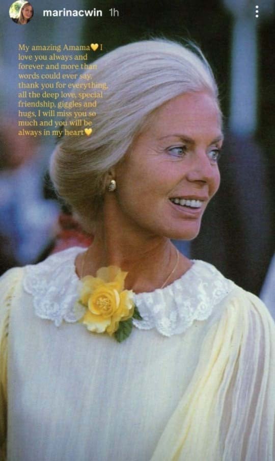 Duchess of Kents granddaughter Lady Marina breaks silence on Amamas death