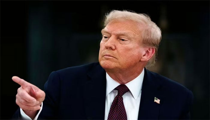 امریکی صدر ڈونلڈ ٹرمپ—فائل فوٹو