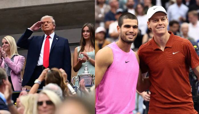 US Open Alcaraz vs Sinner final delayed due to Trump, sparking boos