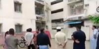 گلستان جوہر: رہائشی عمارت زمین میں دھنسنے لگی، مخدوش قرار 