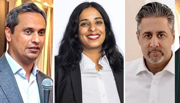 ناروے کے قومی اسمبلی کے الیکشن میں کامیاب ہونیوالے 3 پاکستانی نژاد امیدوار عابد راجہ، لبنیٰ جعفری اور مدثر کپور—جنگ فوٹو
