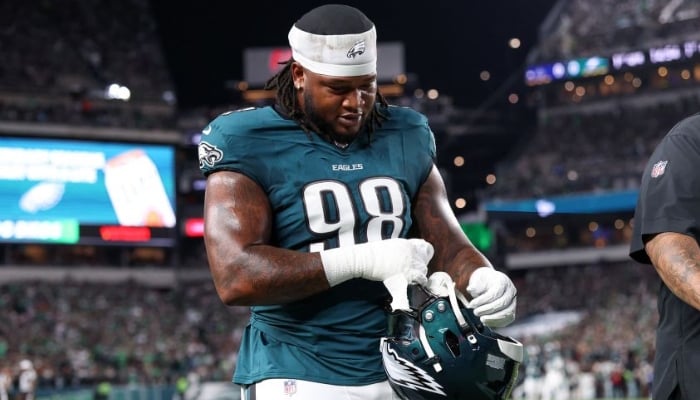 Eagles Jalen Carter fined $57K for spitting on opponent