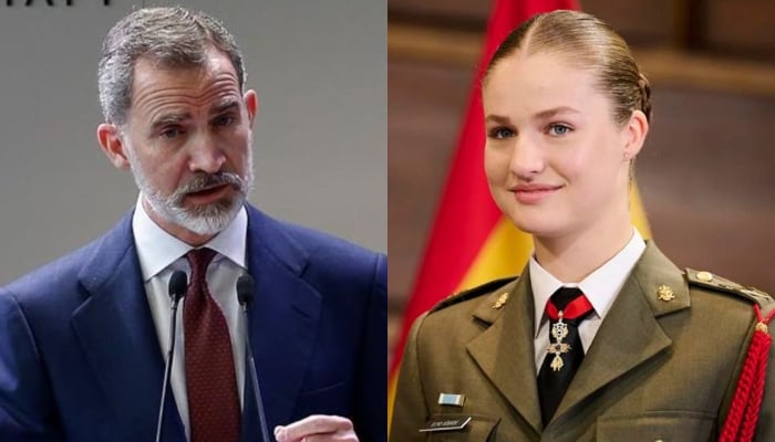 King Felipe tours Zaragoza Air Base as Princess Leonor begins final training
