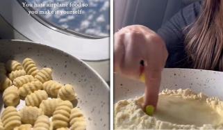 30 ہزار فٹ کی بلندی پر خاتون نے طیارے کو ریسٹورنٹ بنالیا