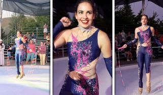 اسکیٹنگ کے دوران ایک منٹ میں 136 بار رسی کودنے کا ورلڈ ریکارڈ