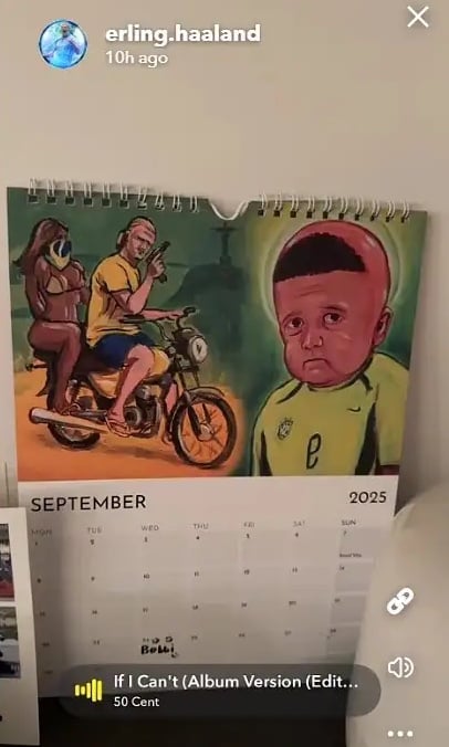 Erling Haaland unveils bizarre personalized calendar featuring daring poses