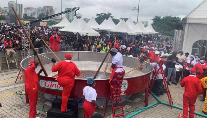 Hilda Baci attempts Guinness Record for largest jollof rice