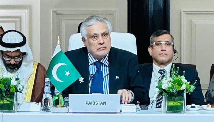 اسحاق ڈار—تصویر بشکریہ غیر ملکی میڈیا