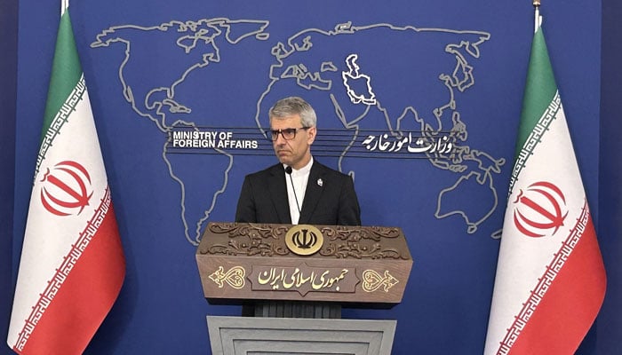 ترجمان ایرانی دفتر خارجہ اسماعیل بقائی—تصویر بشکریہ غیر ملکی میڈیا