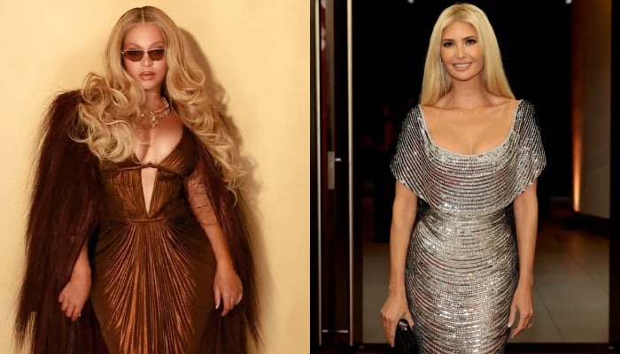 Beyoncé and Ivanka Trumps outfits for the Casino Night