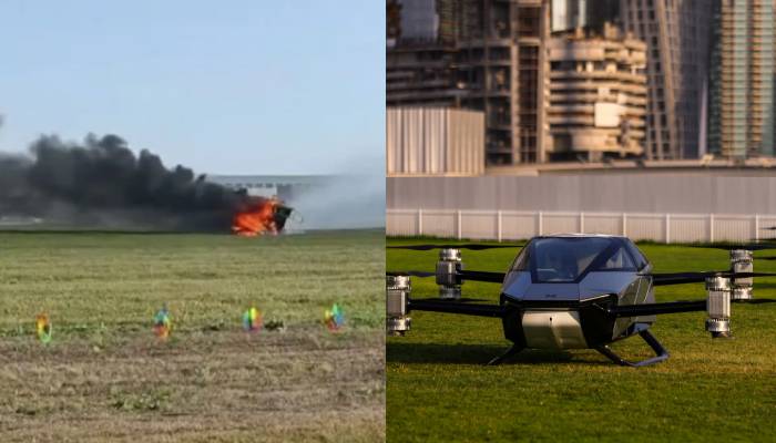 Flying cars collide mid-air in China ahead of Changchun Air Show