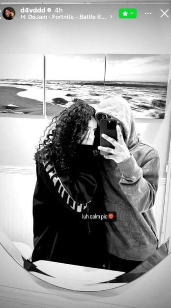 D4vd alleged snap wit Celeste that he shared with his close friends on Instagram