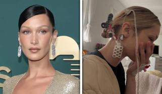 بیلا حدید کی اسپتال سے تصاویر پر مداحوں کو تشویش