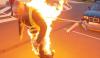 آسٹرین شہری نے خود کو آگ لگا کر گاڑی کھینچنے کا ریکارڈ بنا ڈالا