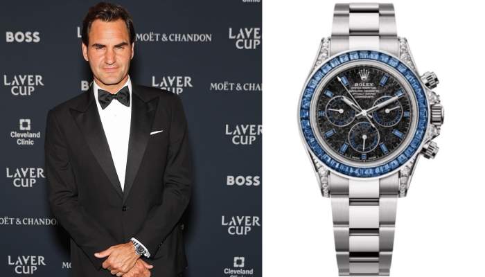 Roger Federer turns heads at Laver Cup with rare Rolex Daytona watch