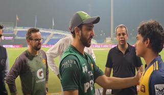 کپتان پاکستان ٹیم و مینجمنٹ کا سری لنکن کرکٹر دنیتھ ویلالاگے سے اظہار تعزیت