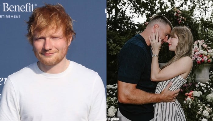 Ed Sheeran shares how he learned about Taylor Swift, Travis Kelces engagement