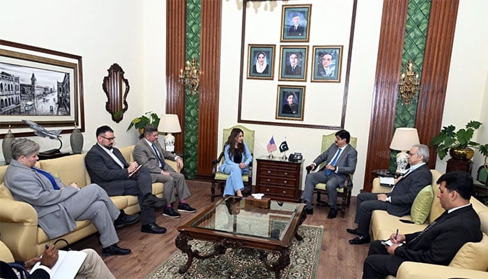 امریکی ناظم الامور نیٹلی بیکر کا دورۂ کراچی، وزیراعلیٰ و گورنر سندھ سے ملاقاتیں