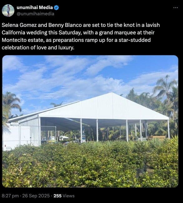 Selena Gomez preps for dreamy California wedding with Benny Blanco: See pic