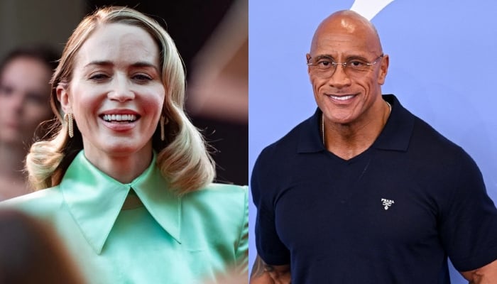 Emily Blunt makes sweet remarks for Smashing Machine costar Dwayne Johnson