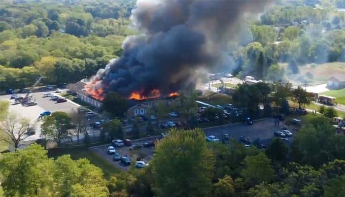 Michigan church shooting and massive fire leave several injured