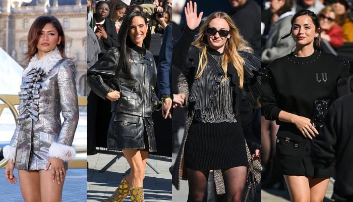 Zendaya, Sophie Turner, Anna De Armas shine at Paris Fashion show