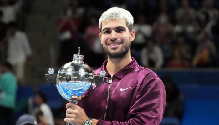 Carlos Alcaraz receives special congratulations message after Japan Open victory