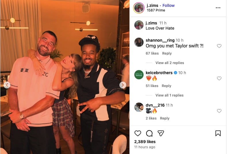 Taylor Swift, Travis Kelce beam in new photo ahead of album release