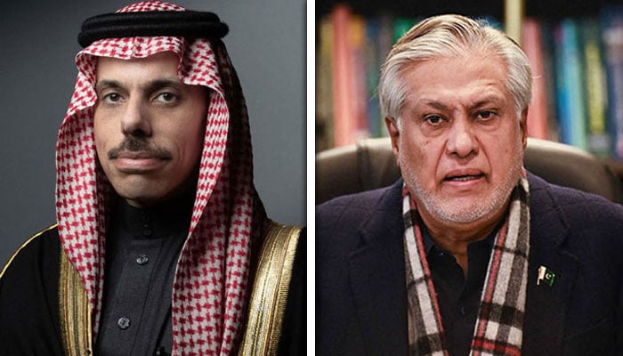 وزیرخارجہ اسحاق ڈار کا سعودی ہم منصب سے ٹیلی فونک رابطہ
