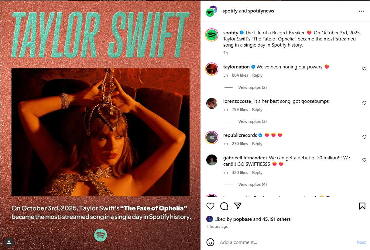 P.C. Instagram/spotify