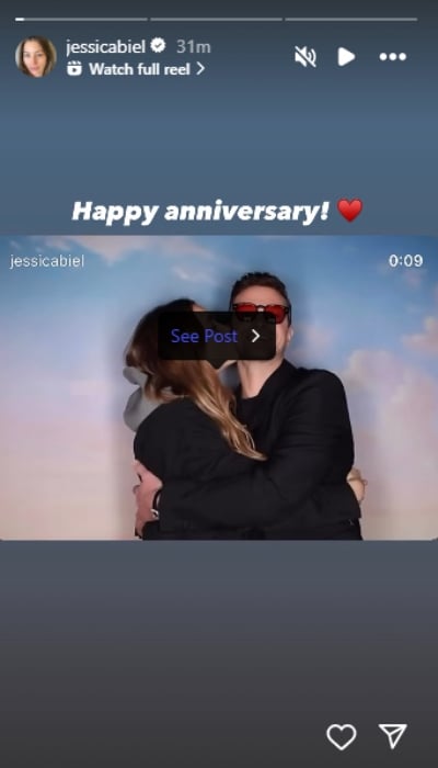 P.C.: Jessica Biel/Instagram account