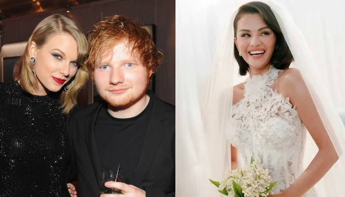 Taylor Swift dishes on sweet chat with Ed Sheeran at Selena Gomez’s wedding