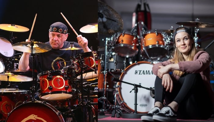 Left: Neil Peart, Right: Anika Nilles