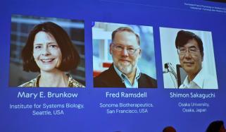 نوبیل انعام برائے طب امریکی و جاپانی سائنسدانوں کے نام 