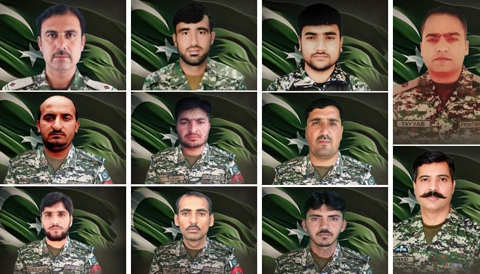 لیفٹیننٹ کرنل اور سیکنڈ ان کمانڈ میجر سمیت 11 بہادر جوان شہید— تصویر بشکریہ آئی ایس پی آر