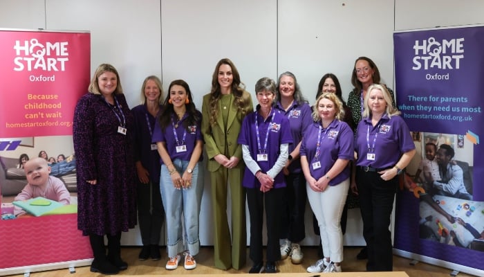 Princess Kate during her visit to Home-Start Oxford