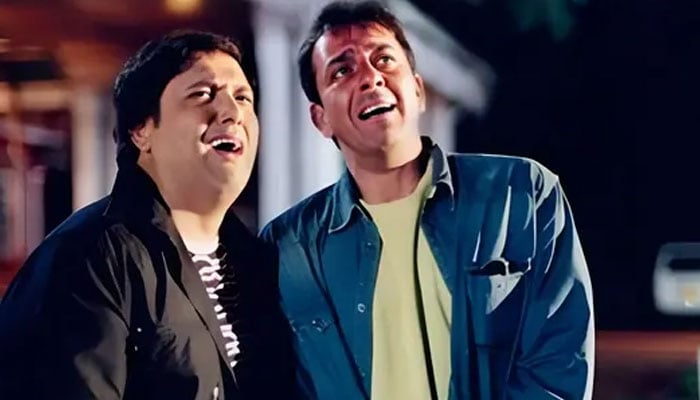 سنجے دت اور گووندا کا فلم ’جوڑی نمبر ون‘ کا ایک منظر—تصویر بشکریہ بھارتی میڈیا