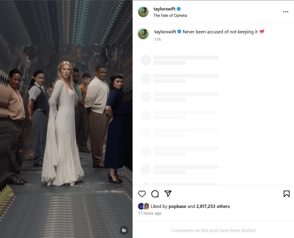 P.C. Instagram/taylorswift