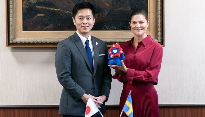 Swedish Crown Princess Victoria takes new role during her trip to Osak