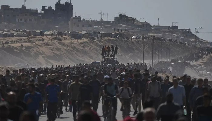 سیز فائر کے بعد ہزاروں فلسطینیوں کی گھر واپسی