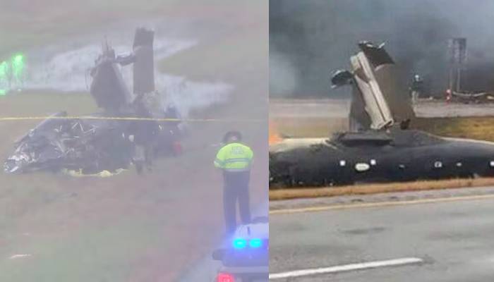 Plane crash Massachusetts: Small aircraft hits I-195 median, two dead