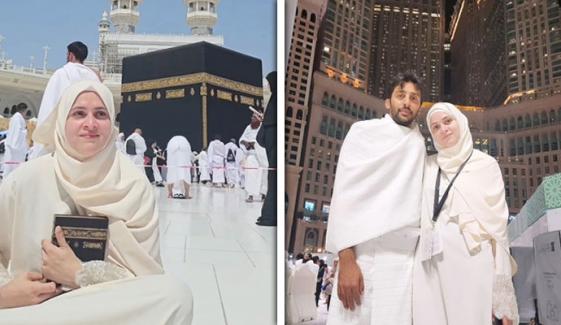 اریج فاطمہ کی کینسر سے صحتیاب ہونے کے بعد عمرے کی ادائیگی