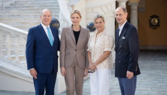 Prince Edward, Duchess Sophie receive warm welcom from Albert II, Princess Charlene