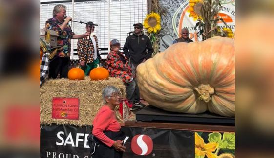 امریکی شہری نے 2346 پاؤنڈ وزنی کدو کاشت کرکے عالمی چیمپئن شپ جیت لی