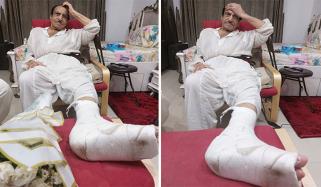 اداکار مصطفیٰ قریشی کی ٹانگ کی ہڈی ٹوٹ گئی