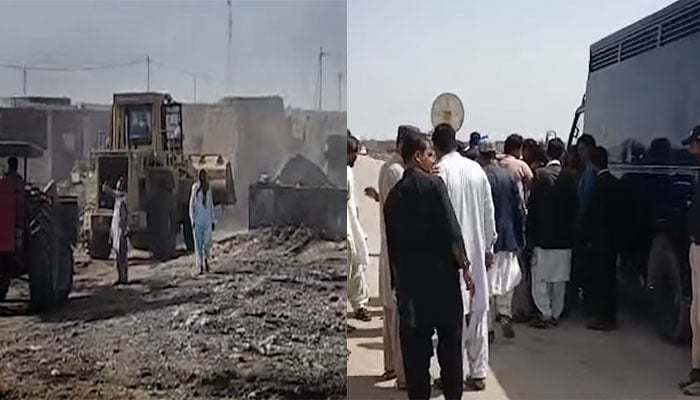 کراچی: افغان کیمپ میں 300 سے زائد مکانات اور دکانیں گرادی گئیں
