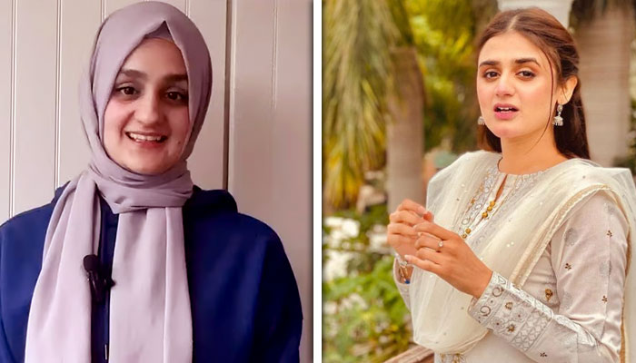 حرا مانی (دائیں)، ڈاکٹر اقدس طارق (بائیں) - کولاج فوٹو: سوشل میڈیا